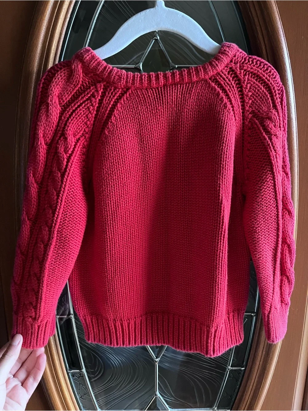 GAP Kids 2T Cable Knit Sweater in Red